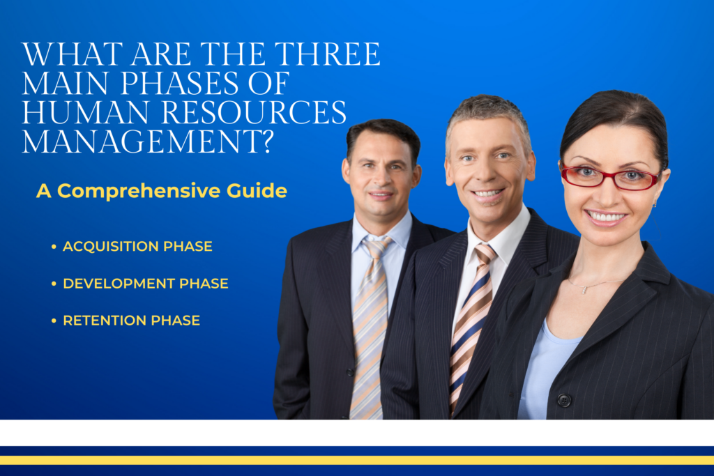three main phases of Human Resources Management