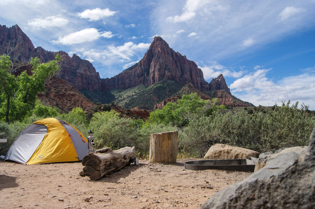 Camping in Zion national park