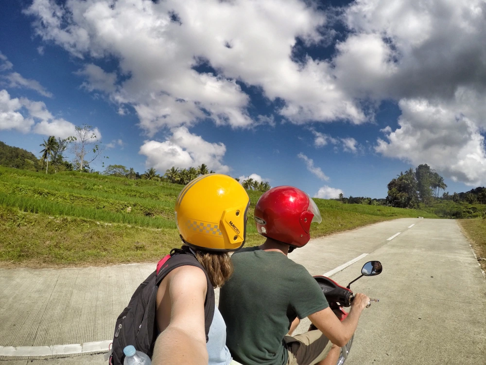 exploring bohol on motorbike