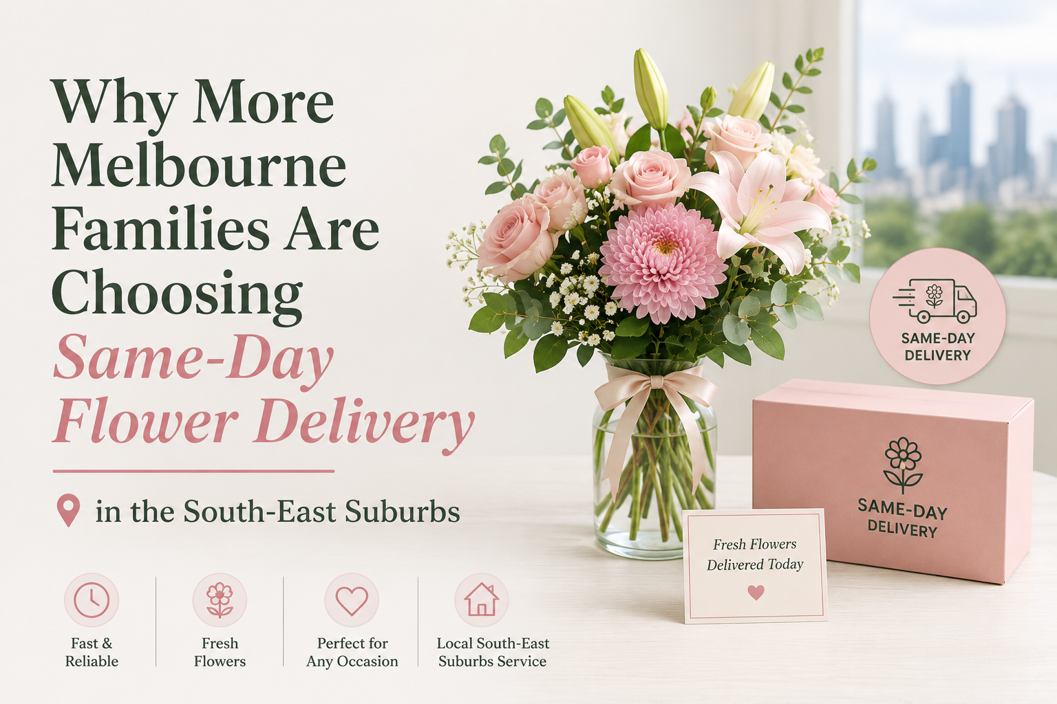 Why More Melbourne Families Are Choosing Same-Day Flower Delivery in the South-East Suburbs